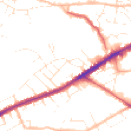 Daytime road noise heatmap for BS16 2DJ
