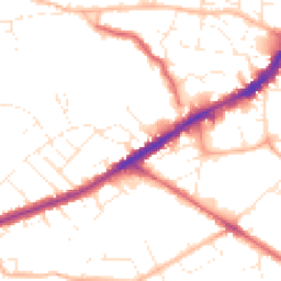 Daytime road noise heatmap for BS16 2FG