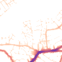 Daytime road noise heatmap for BS16 2FP