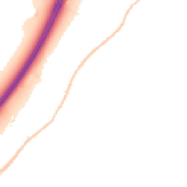 Night-time road noise heatmap for BS16 2FY