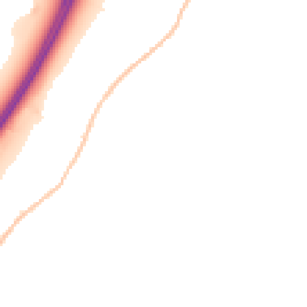 Night-time road noise heatmap for BS16 2GD