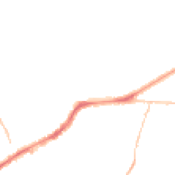 Night-time road noise heatmap for BS16 2HH