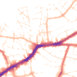 Daytime road noise heatmap for BS16 2HJ