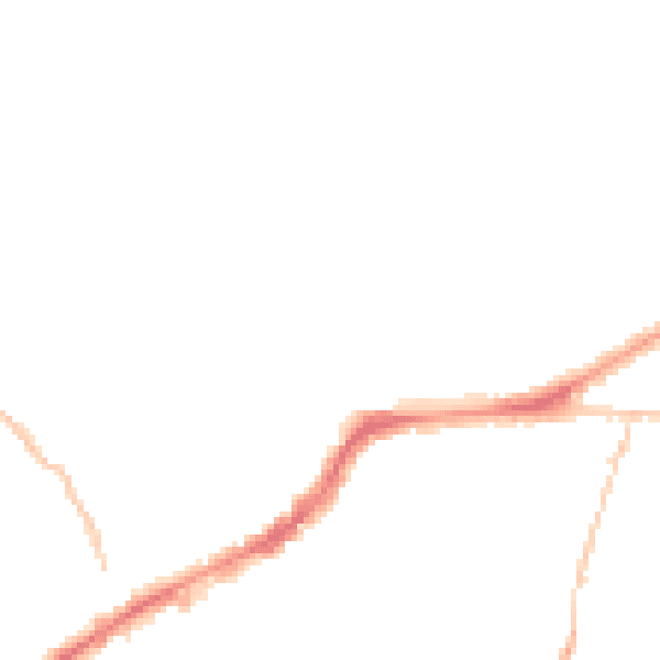 Night-time road noise heatmap for BS16 2HL