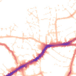 Daytime road noise heatmap for BS16 2HN