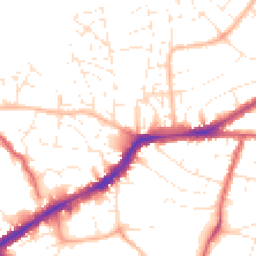 Daytime road noise heatmap for BS16 2JD