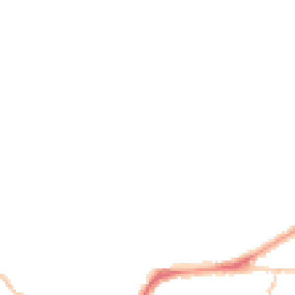 Night-time road noise heatmap for BS16 2JL