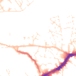 Daytime road noise heatmap for BS16 2JY