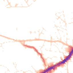 Daytime road noise heatmap for BS16 2JZ