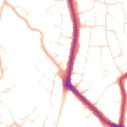 Daytime road noise heatmap for BS16 2SQ
