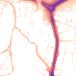 Daytime road noise heatmap for BS16 2SX