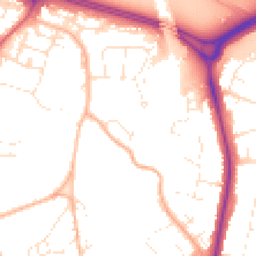 Daytime road noise heatmap for BS16 2SZ