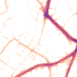 Daytime road noise heatmap for BS16 2TL