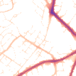 Daytime road noise heatmap for BS16 2TW