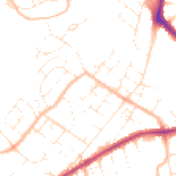 Daytime road noise heatmap for BS16 2UG