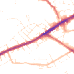 Daytime road noise heatmap for BS16 3AF