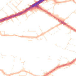 Daytime road noise heatmap for BS16 3AX
