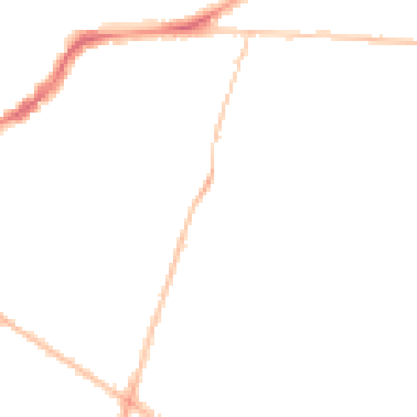 Night-time road noise heatmap for BS16 3DE