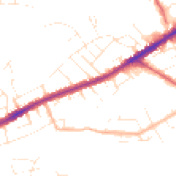 Daytime road noise heatmap for BS16 3DT