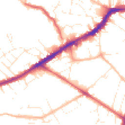 Daytime road noise heatmap for BS16 3HW