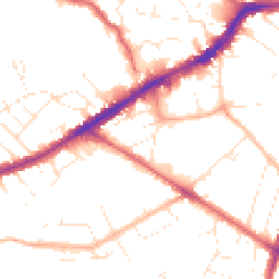 Daytime road noise heatmap for BS16 3JE