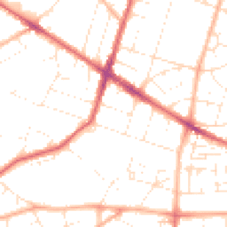Daytime road noise heatmap for BS16 3LZ