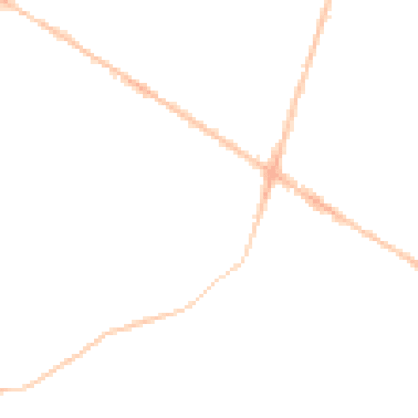 Night-time road noise heatmap for BS16 3NJ