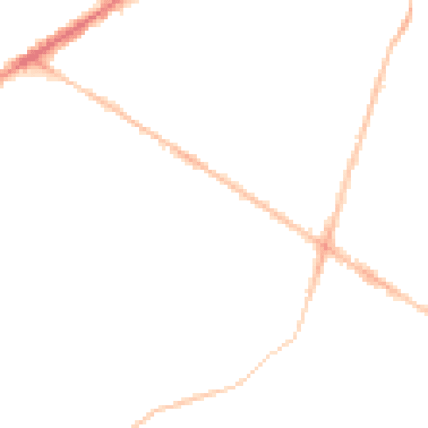 Night-time road noise heatmap for BS16 3NP