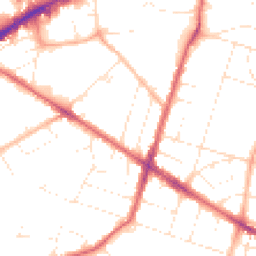 Daytime road noise heatmap for BS16 3QB