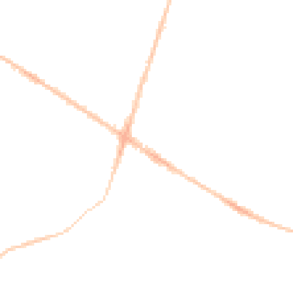 Night-time road noise heatmap for BS16 3RA