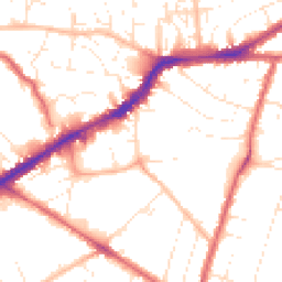 Daytime road noise heatmap for BS16 3RS