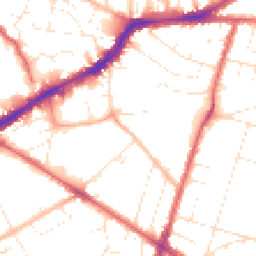 Daytime road noise heatmap for BS16 3RX