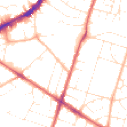Daytime road noise heatmap for BS16 3SA