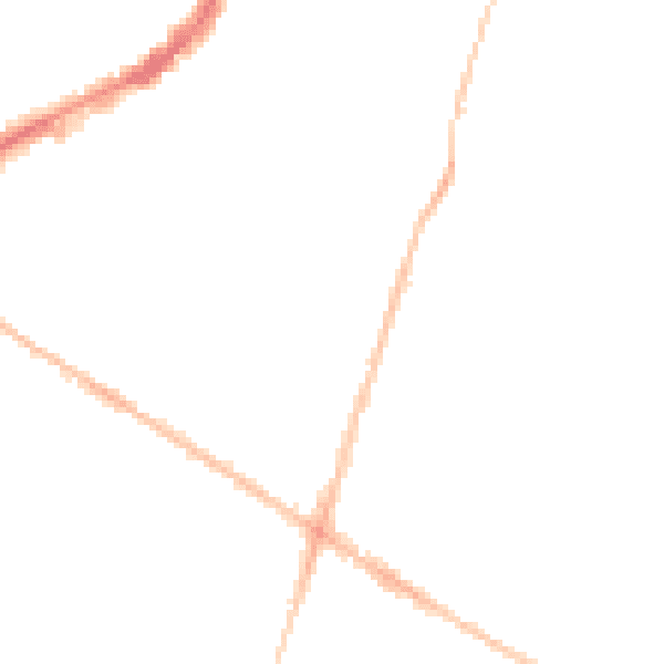 Night-time road noise heatmap for BS16 3SA