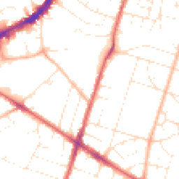 Daytime road noise heatmap for BS16 3SP