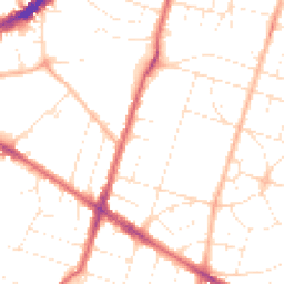 Daytime road noise heatmap for BS16 3SR
