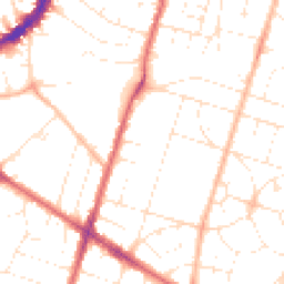 Daytime road noise heatmap for BS16 3SS