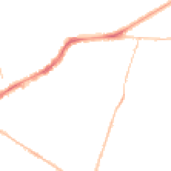 Night-time road noise heatmap for BS16 3SU