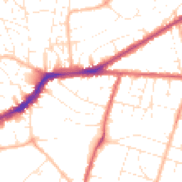 Daytime road noise heatmap for BS16 3TJ