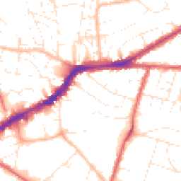 Daytime road noise heatmap for BS16 3TP