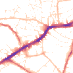 Daytime road noise heatmap for BS16 3UN