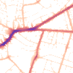 Daytime road noise heatmap for BS16 3XL