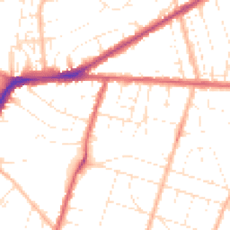 Daytime road noise heatmap for BS16 4AU