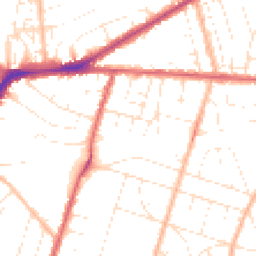 Daytime road noise heatmap for BS16 4AX