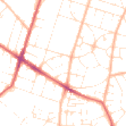 Daytime road noise heatmap for BS16 4DB
