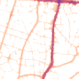 Daytime road noise heatmap for BS16 4DS