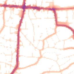 Daytime road noise heatmap for BS16 4DY