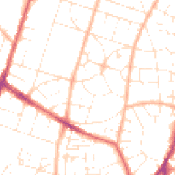 Daytime road noise heatmap for BS16 4ES