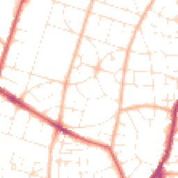 Daytime road noise heatmap for BS16 4EU