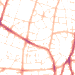 Daytime road noise heatmap for BS16 4EY